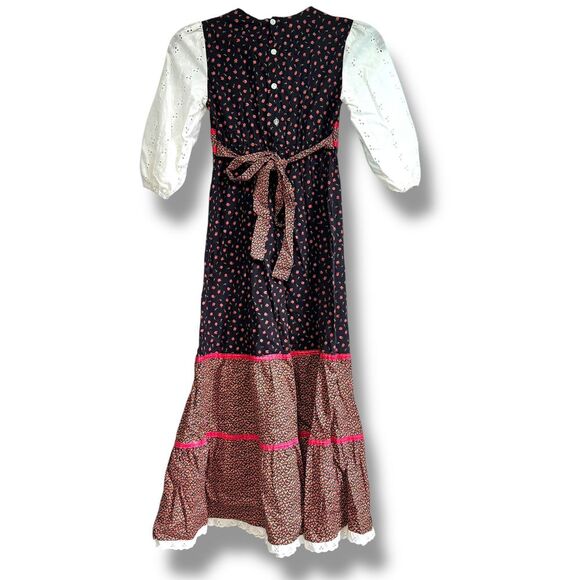 Cinderella Floral Girls Prairie Dress Size 14 Cottage Core Prairie Vintage - Picture 5 of 8